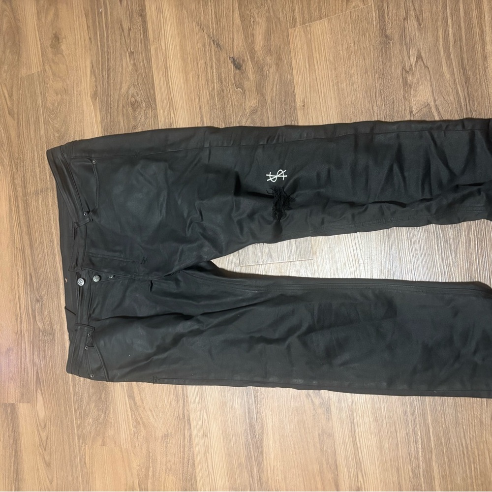 Ksubi Black Jeans with Embroidered Accent